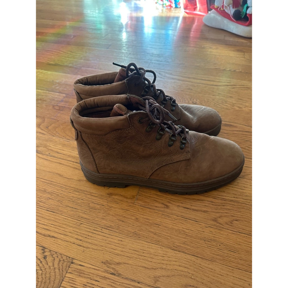 Men's Timberland Brown Leather Ankle Boots Size 13 - Picture 2 of 6